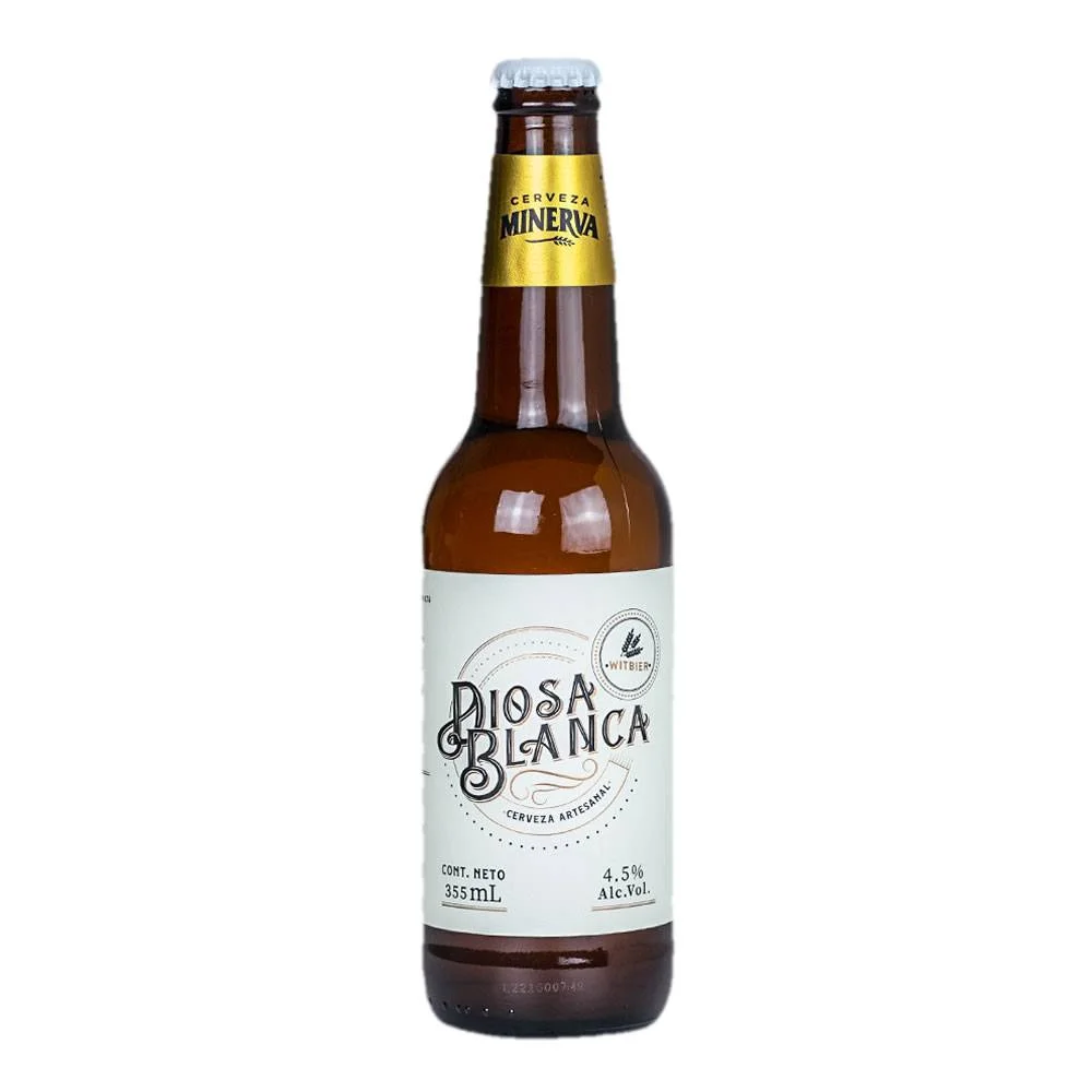 Cervezas Minerva Diosa Blanca