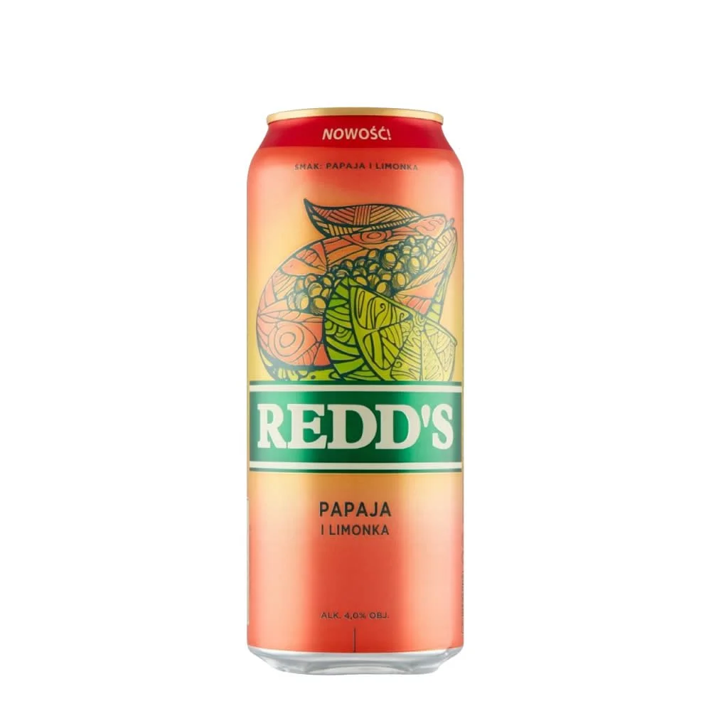 Cerveza redd´s papaya con limon lata